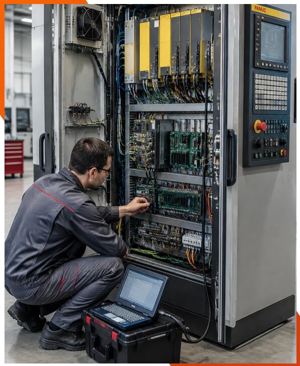 Ремонт систем ЧПУ FANUC промышленных станков в Ульяновске